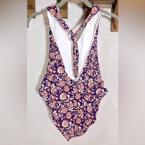 NWT Veronica Beard Salis Ultramarine Multi Halter One Piece Swimsuit Small - Picture 5 of 12